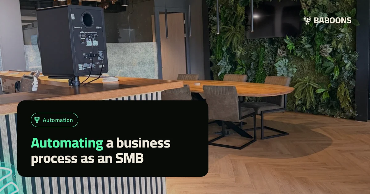 Automating a business process as an SMB