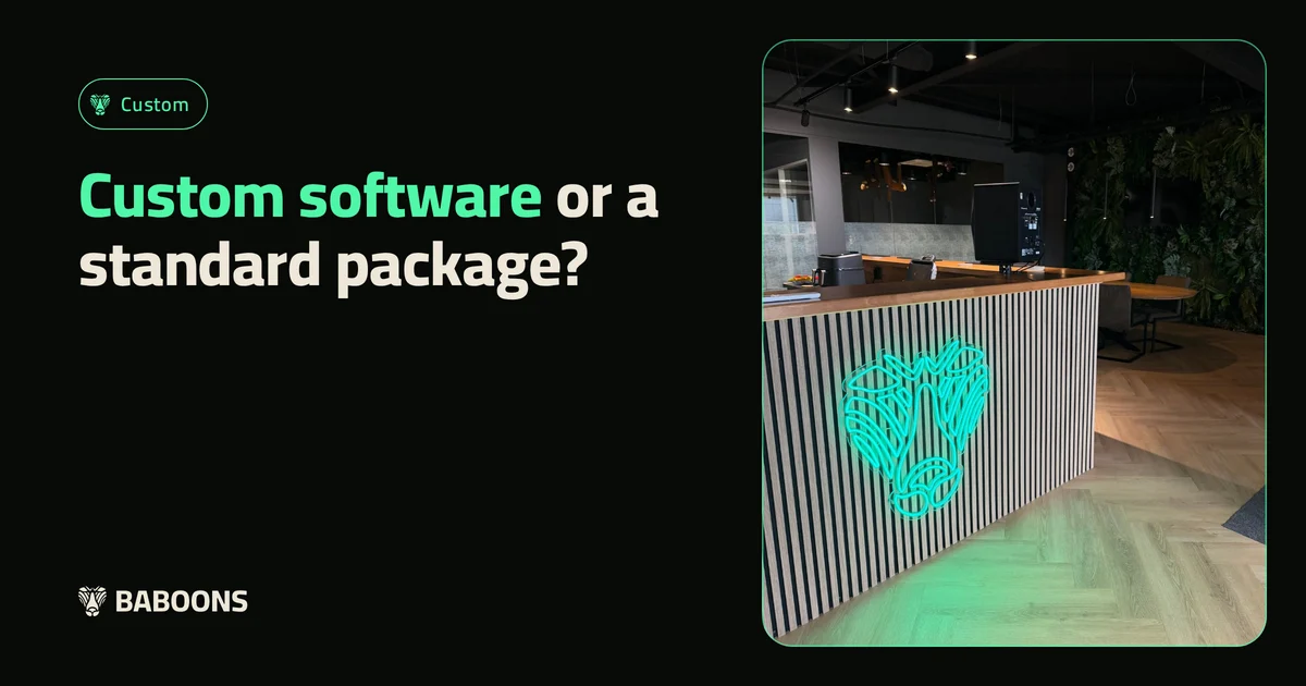 Custom software or a standard package?