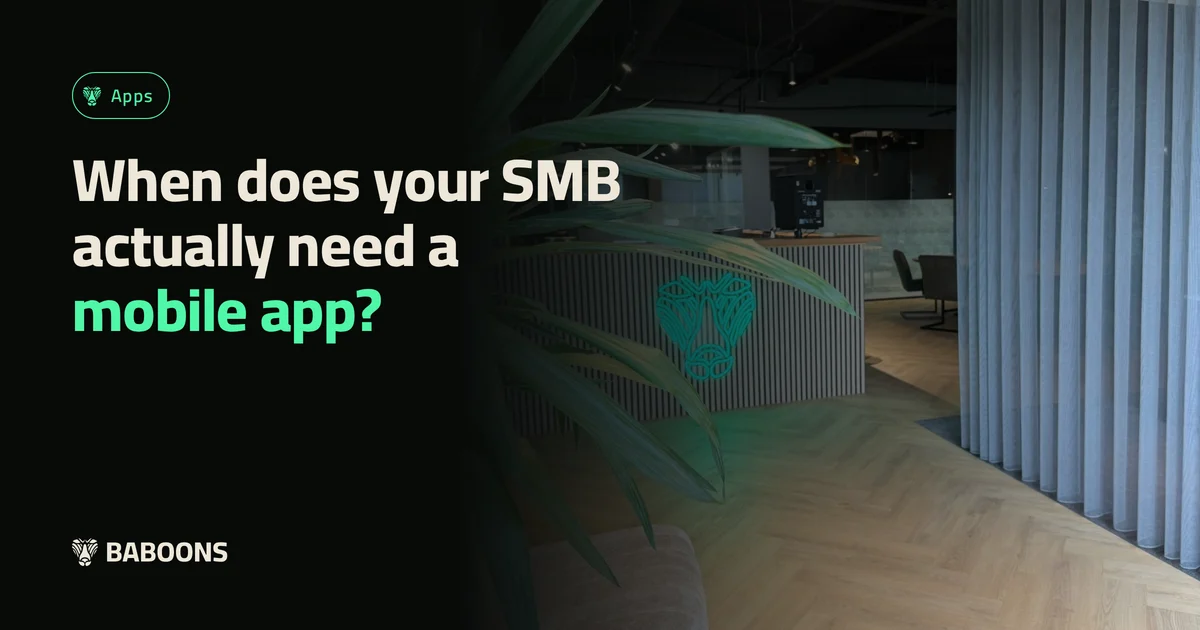 When does your SMB actually need a mobile app?