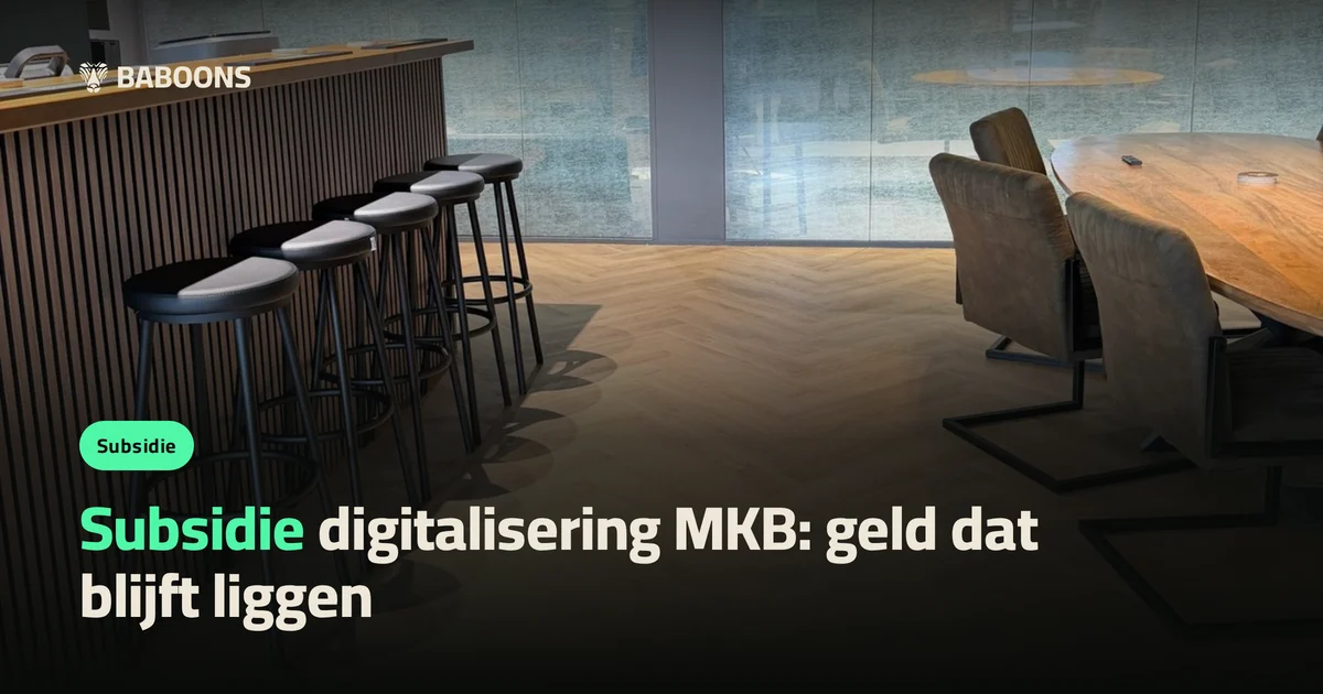 Subsidie digitalisering MKB: geld dat blijft liggen
